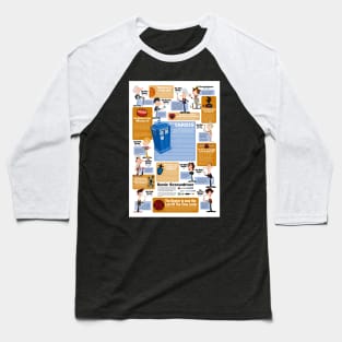 Doctor Who Infographic Baseball T-Shirt